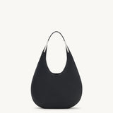 SAVETTE - Small Florence Hobo in Black Leather