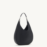 SAVETTE - Small Florence Hobo in Black Leather