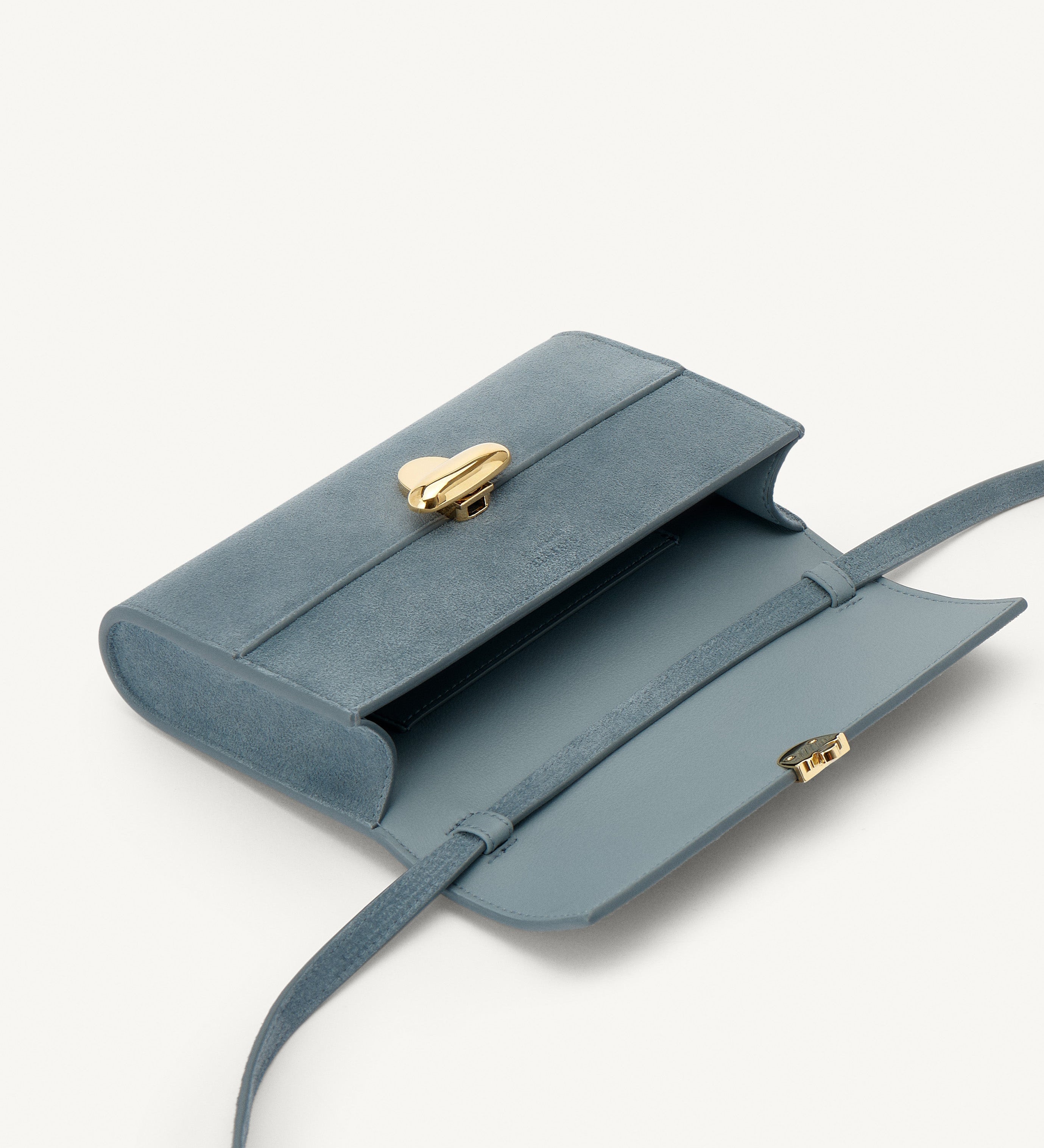 SAVETTE - Symmetry Mini Bag in Denim Suede