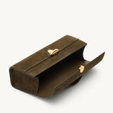 SAVETTE - Slim Symmetry Pochette in Mink Suede