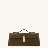 SAVETTE - Slim Symmetry Pochette in Mink Suede