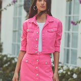 L'AGENCE - Koda Cropped Denim Jacket
