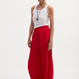 ROHE - Balloon track pants | red