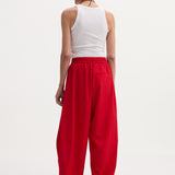 ROHE - Balloon track pants | red