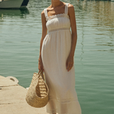 Posse - GRACE SHIFT DRESS - VINTAGE WHITE