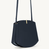 SAVETTE - Florence Crossbody in Navy Grained Leather