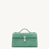 SAVETTE - Symmetry Pochette in Jade Suede