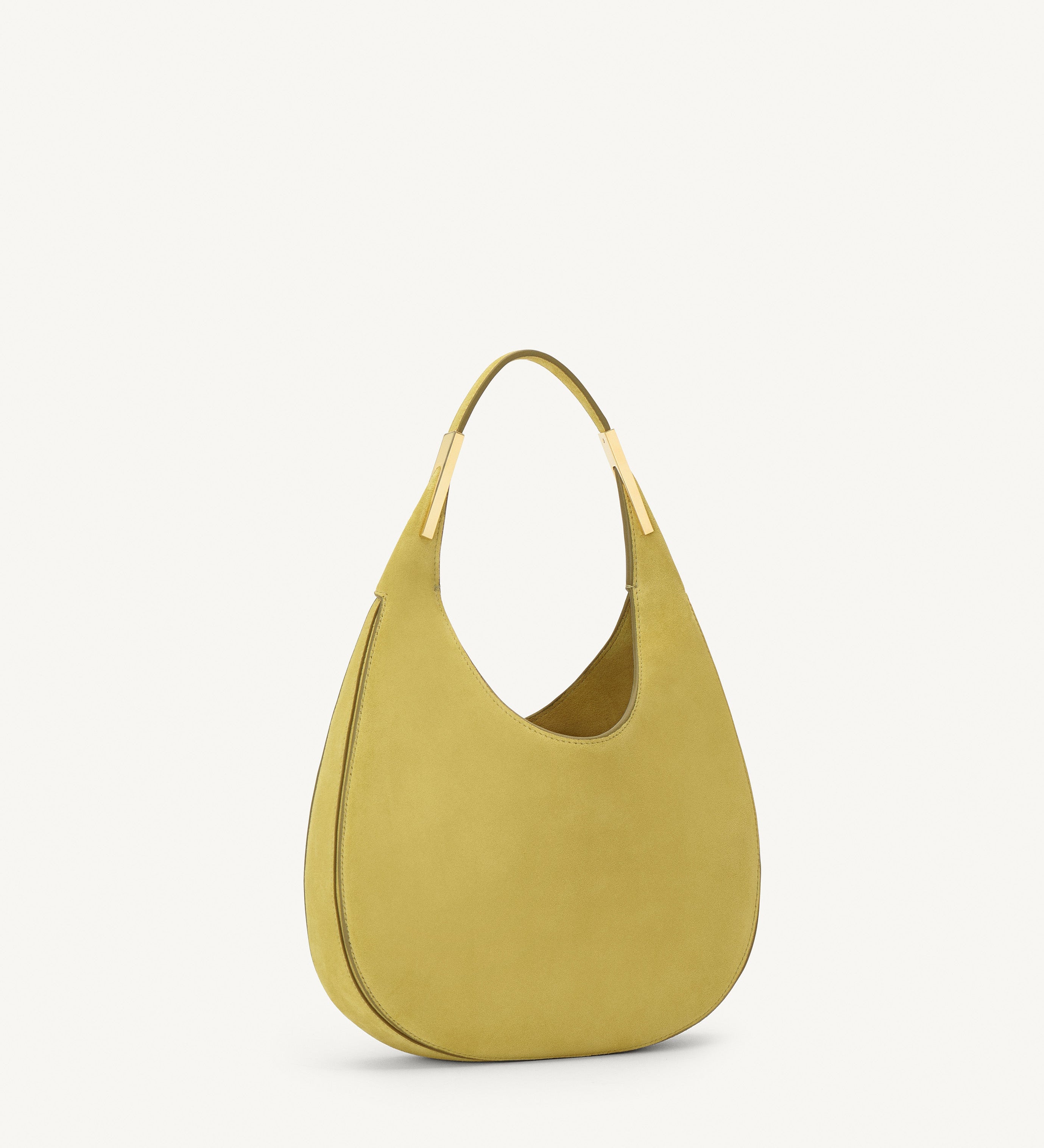 SAVETTE - Small Florence Hobo in Chartreuse Suede