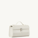 SAVETTE - Symmetry Pochette in Ivory Lasercut