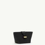 SAVETTE - Anello Pouch in Black Grained Leather