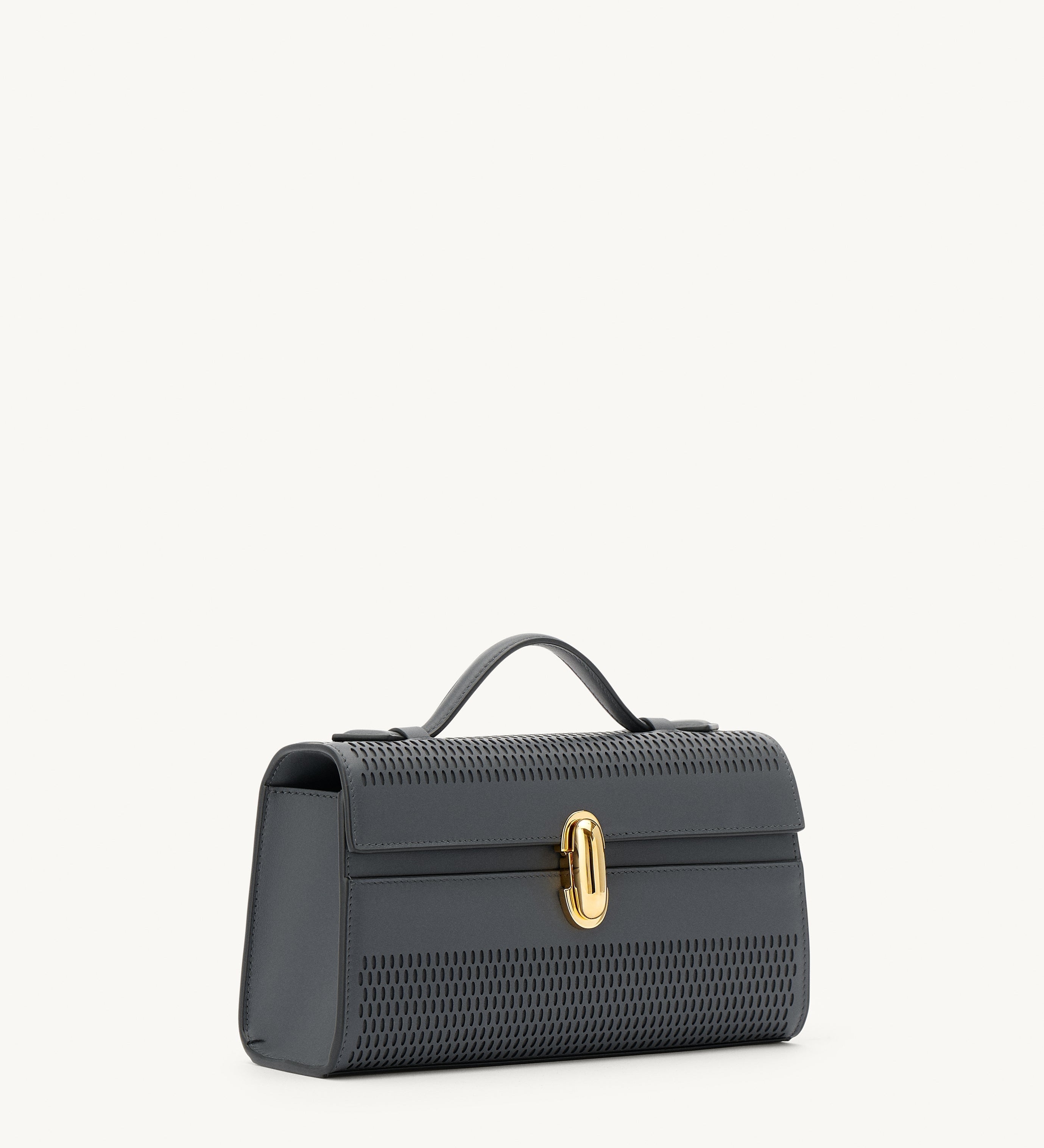 SAVETTE - Symmetry Pochette in Storm Lasercut Leather