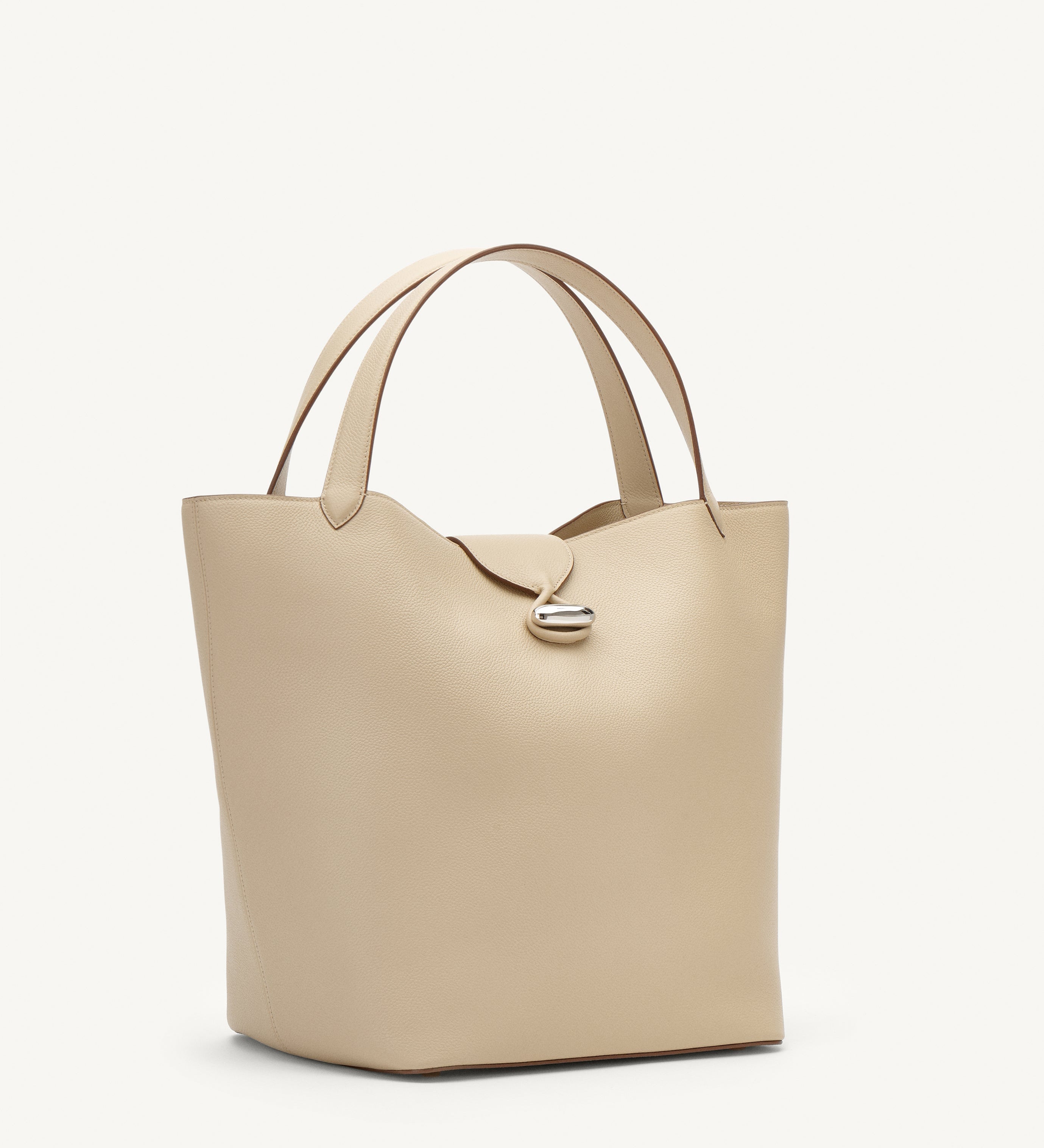 SAVETTE - Anello Tote in Bone Grained Leather