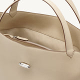 SAVETTE - Anello Tote in Bone Grained Leather