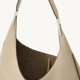 SAVETTE - Florence Hobo in Bone Grained Leather