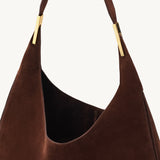 SAVETTE - Florence Hobo in Espresso Suede