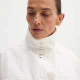 ROHE - Sculptural safari jacket | optic white