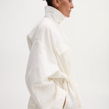 ROHE - Sculptural safari jacket | optic white