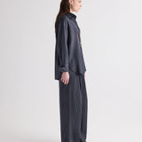TWP - Big Joe Shirt in Evening Stripe on Silk