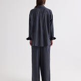 TWP - Big Joe Shirt in Evening Stripe on Silk