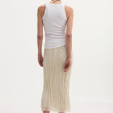 ROHE - Textured tube skirt | cream