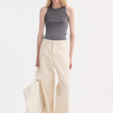 ROHE - Signature baggy fit denim | ecru