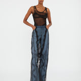 Christopher Esber - Encased Lace Denim Jean