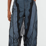 Christopher Esber - Encased Lace Denim Jean