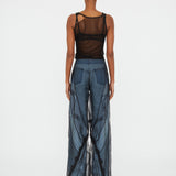 Christopher Esber - Encased Lace Denim Jean
