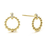 Lagos - Covet 18K Gold Petite Diamond Stud Earrings