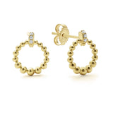 Lagos - Covet 18K Gold Petite Diamond Stud Earrings