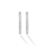 Lagos - Studio White Gold Pavé Diamond Hoop Earrings