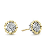 Lagos - Caviar Lux Two-Tone Caviar Diamond Stud Earrings