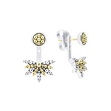 Lagos - Signature Caviar Two-Tone Stud Earrings with Earring Jacket