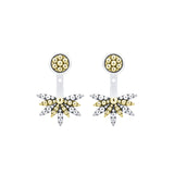 Lagos - Signature Caviar Two-Tone Stud Earrings with Earring Jacket