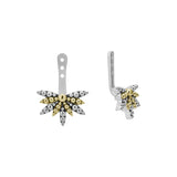 Lagos - Signature Caviar Two-Tone Stud Earrings with Earring Jacket