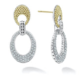 Lagos - Caviar Lux Caviar Oval Diamond Drop Earrings