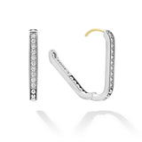 Lagos - Caviar Spark Linear Diamond Hoop Earrings