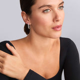 Lagos - Caviar Spark Linear Diamond Hoop Earrings