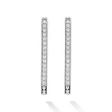 Lagos - Caviar Spark Large Linear Diamond Hoop Earrings