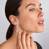 Lagos - Caviar Spark Large Wave Diamond Drop Earrings
