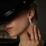 Lagos - Caviar Spark Lightning Bolt Diamond Drop Earrings