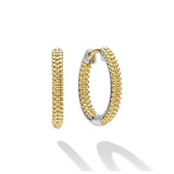Lagos - Caviar Lux Two-Tone Caviar Huggie Earrings