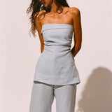 Faithfull - Boe Tunic Top Sky Blue