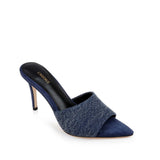 L'AGENCE - Lolita Denim Open - Toe Mule