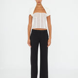 Christopher Esber - Coiled Jersey Corseted Tee