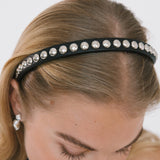 Jennifer Behr - Parker Headband -- Black Silver