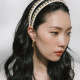 Jennifer Behr - Parker Headband -- Cream Gold