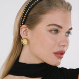 Jennifer Behr - Chereen Headband -- Black Gold