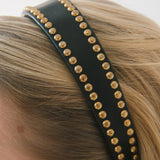 Jennifer Behr - Chereen Headband -- Black Gold