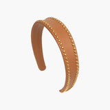 Jennifer Behr - Chereen Headband -- Saddle Gold